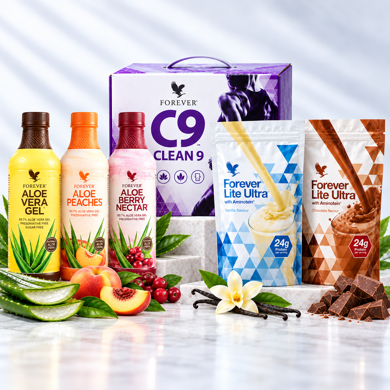 Forever Living C9 Clean 9 Kits – All Flavours